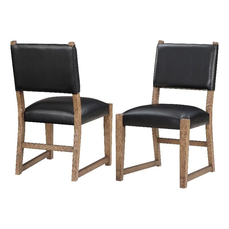 Atmore Dark Driftwood Wood Side Chair - Set of 2