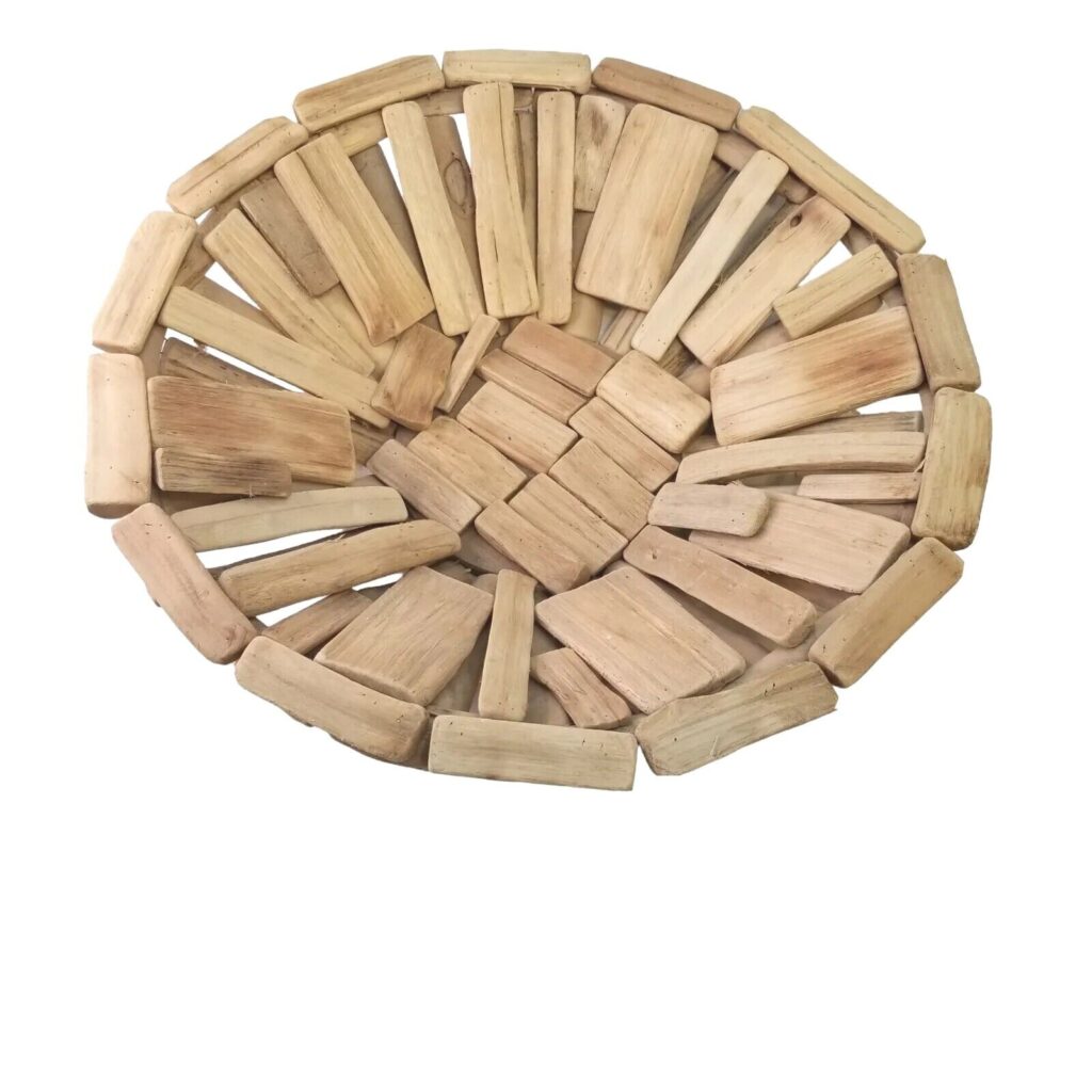 Unique Driftwood Pieces "Woven" Basket Bowl Centerpiece 16" Nautical Beach