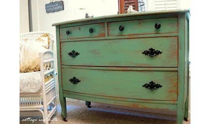 Why a Green Distressed Dresser